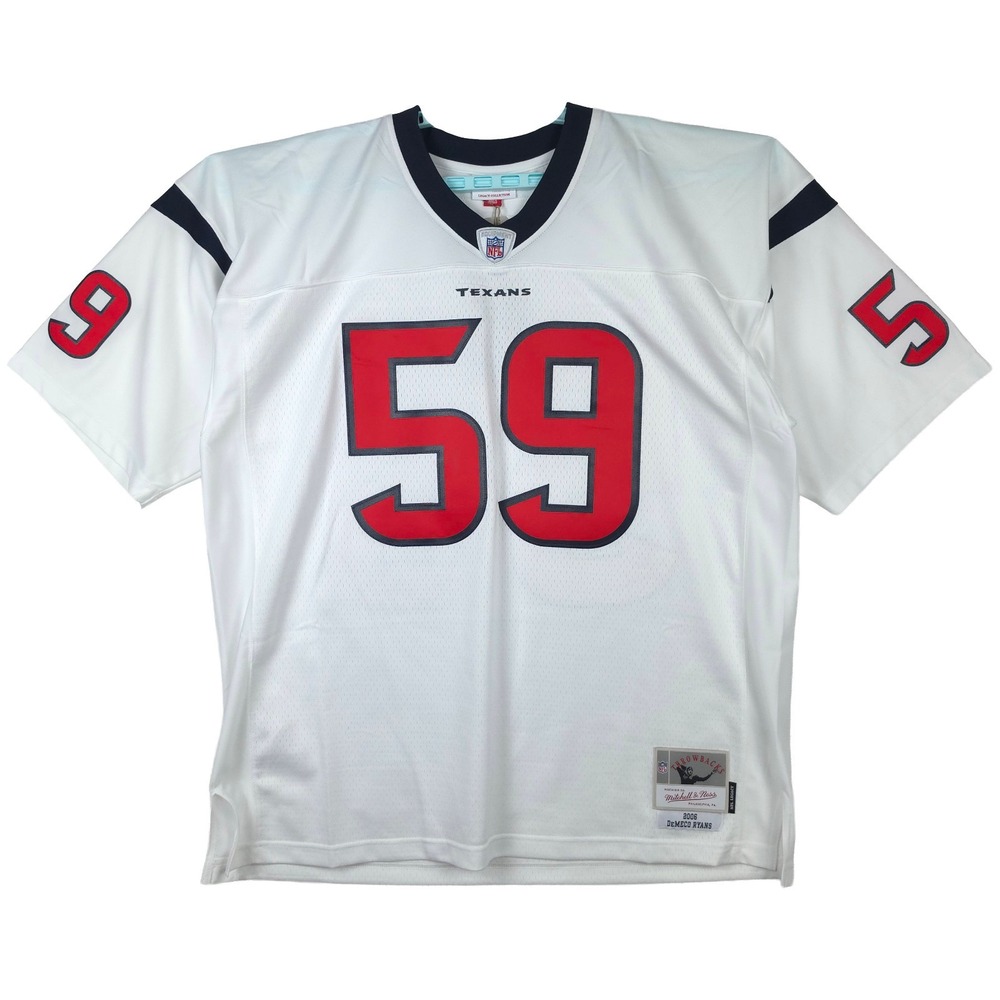 DeMeco Ryans Houston Texans Mitchell & Ness NFL 2XL XXL Jersey 2006 White NWT